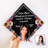 GeckoCustom Personalized Custom Text And Photo Graduation Topper HN590 9.5"x9.5"