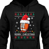 GeckoCustom Personalized Custom Ugly Christmas Football Sweatshirt C565 Pullover Hoodie / Black Colour / S