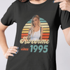 GeckoCustom Personalized Custom Vintage Retro Photo Shirt, Awesome Since Upload Photo, Photo Print Shirt