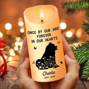 GeckoCustom Personalized Forever Loved, Always In Our Hearts Memorial LED Candle HA75 891732