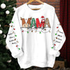 GeckoCustom Personalized Gift Family Name Claus Christmas Light Sweatshirt For Family, Lover TH10 891741