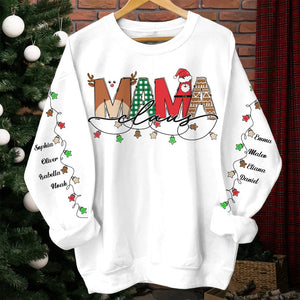 GeckoCustom Personalized Gift Family Name Claus Christmas Light Sweatshirt For Family, Lover TH10 891741