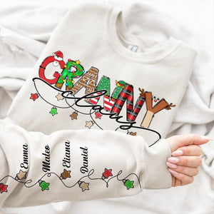 GeckoCustom Personalized Gift Family Name Claus Christmas Light Sweatshirt For Family, Lover TH10 891741