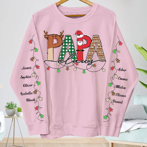 GeckoCustom Personalized Gift Family Name Claus Christmas Light Sweatshirt For Family, Lover TH10 891741