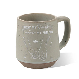 GeckoCustom Personalized Gift First My Daughter Forever My Friend Unique Engraved Ceramic Coffee Mug LM32 891933 12oz