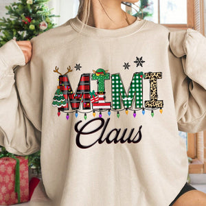 GeckoCustom Personalized Gift Grandma Claus Christmas Sweatshirt For Family HO82 891767