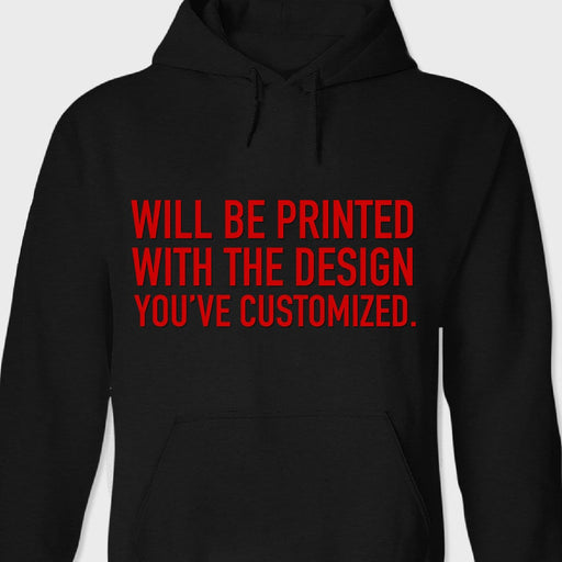 GeckoCustom Personalized Gift Hoodie 889713 Pullover Hoodie / Black Colour / S