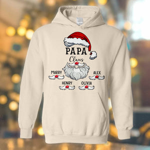 GeckoCustom Personalized Gift Papa Claus And Grandkids Christmas Sweatshirt For Family HO82 891791