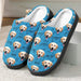 GeckoCustom Personalized Gift Plush Slippers Dog Cat Face Photo N369 54298 HN590