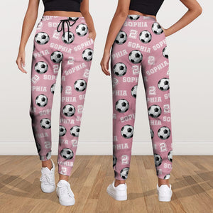 GeckoCustom Personalized Gift Soccer Number with Name for Sport Players Sweatpants LM32 891983