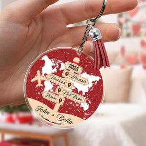 GeckoCustom Personalized Gift Travel Adventure Together Keychain LM32 893045