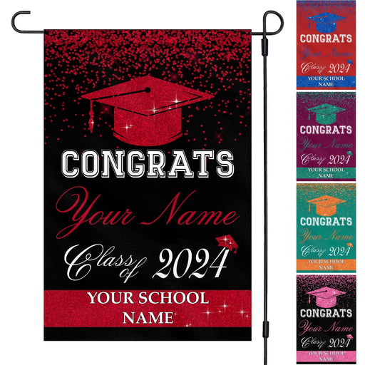 GeckoCustom Personalized Graduation Senior Class of 2023 Garden Flag 12"x18"