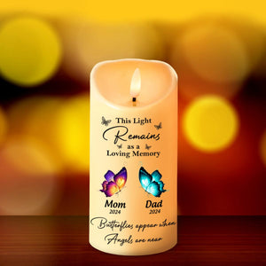 GeckoCustom Personalized Memorial Gift This Light Remains As A Loving Memory LED Candle HA75 891833