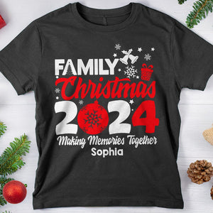 GeckoCustom Personalized Name Family Christmas 2024 Making Memories Together Shirts TH10 891757