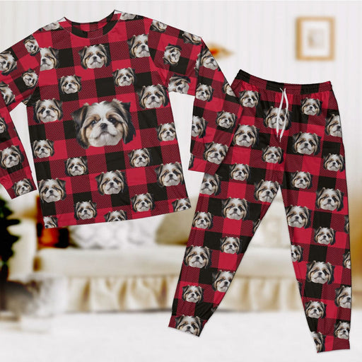 GeckoCustom Personalized Pet Photo Family For Dog Cat Lovers Pajamas N304 889714