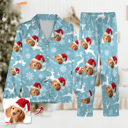 GeckoCustom Personalized Photo Christmas Dog Pajamas DA199 888664