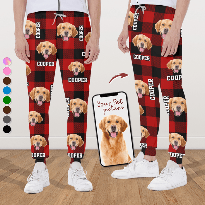 GeckoCustom Personalized Photo Dog Cat Men And Women's Sweatpants N304 888775 For Man / XS