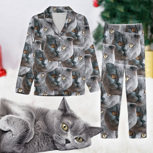 GeckoCustom Personalized Photo Dog Cat Pajamas DA199 888727 For Adult / Combo Shirt And Pants (Favorite) / S