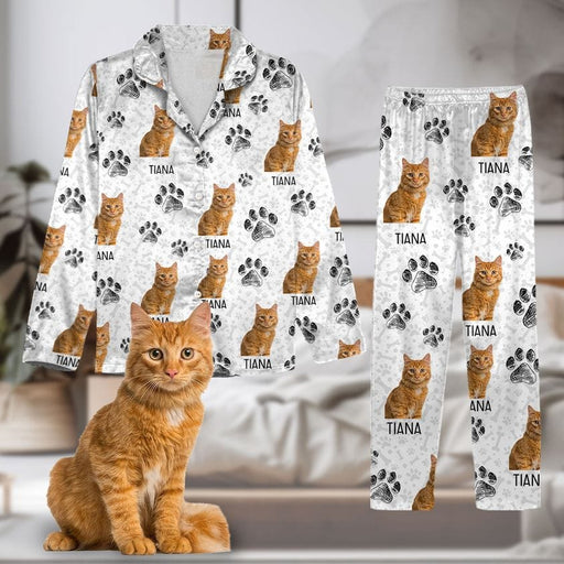 GeckoCustom Personalized Photo Dog Cat Paw For Dog Cat Lover Pajamas Christmas DA199 888684