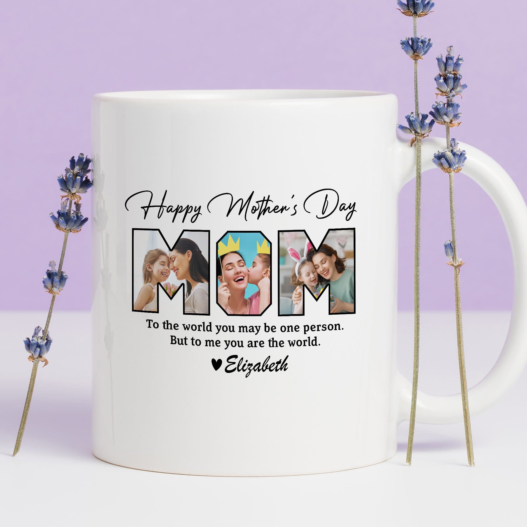 GeckoCustom Personalized Photo Happy Mother's Day To Mom Mug DA199 889069