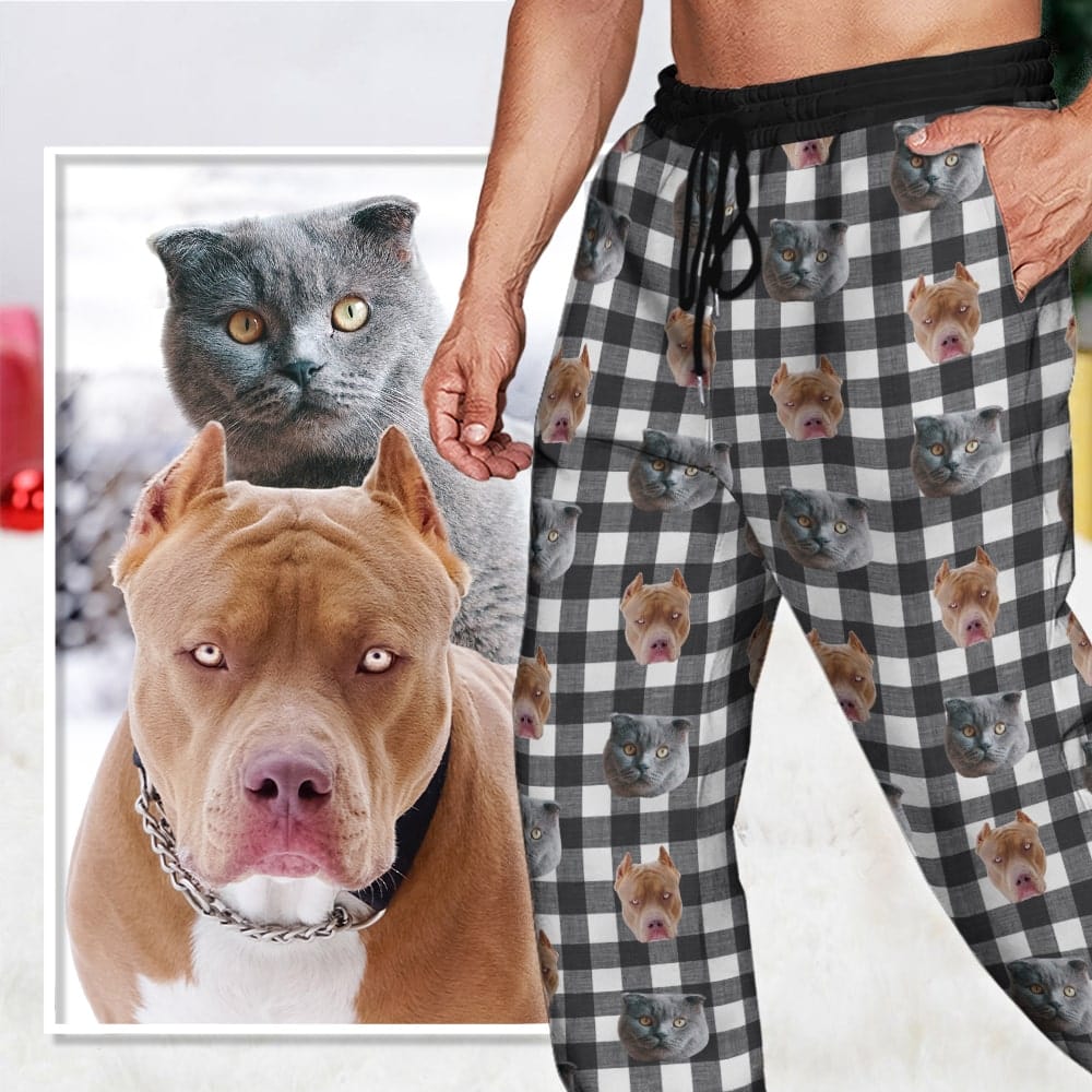 GeckoCustom Personalized Sweatpants Photo Dog Cat N369 888993 54298 For Man / XS