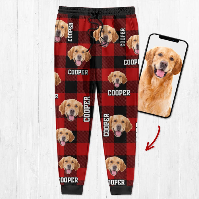 GeckoCustom Personalized Sweatpants Upload Photo And Custom Name Dog Cat For Christmas Gifts N369 888775 54298 For Man / XS