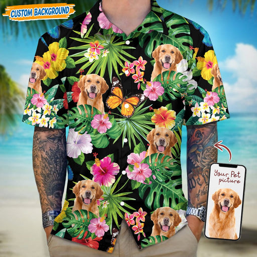 GeckoCustom Personalized Upload Dog Cat Photo Hawaiian Shirt T368 889436