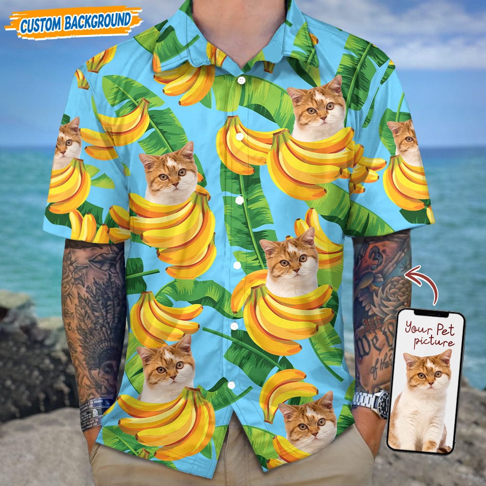 GeckoCustom Personalized Upload Dog Cat Photo Hawaiian Shirt T368 889438