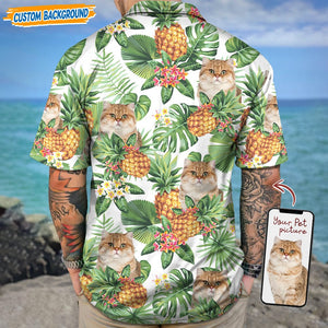 GeckoCustom Personalized Upload Dog Cat Photo Hawaiian Shirt T368 889442