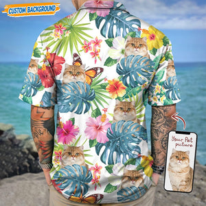 GeckoCustom Personalized Upload Dog Cat Photo Hawaiian Shirt T368 889448
