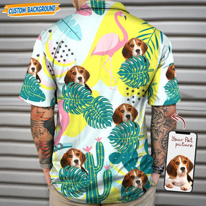 GeckoCustom Personalized Upload Dog Cat Photo Hawaiian Shirt T368 889464