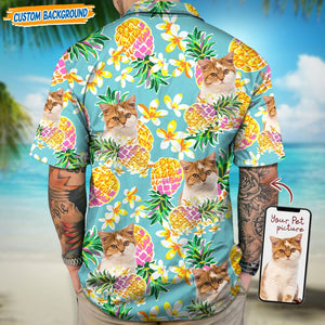 GeckoCustom Personalized Upload Dog Cat Photo Hawaiian Shirt T368 889466