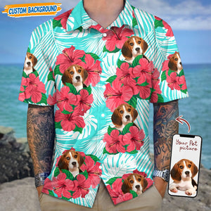 GeckoCustom Personalized Upload Dog Cat Photo Hawaiian Shirt T368 889468