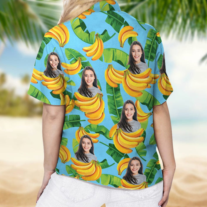 Hawaiian Style Yellow and Black Men's Hawaiian Shirt Summer Beach