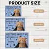 GeckoCustom Personalized Visitors Must Be Approved By This Cat, Gift For Cat Lovers Doormat HO82 893506