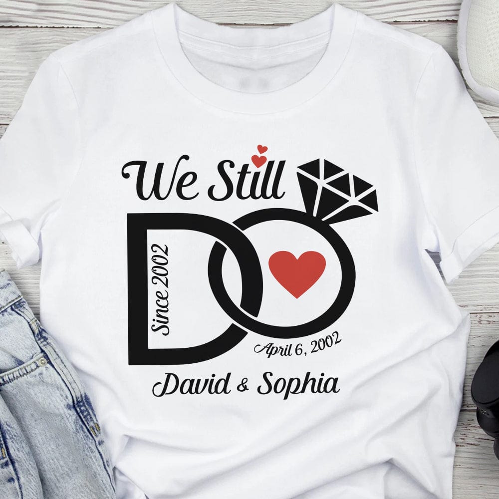 GeckoCustom Personalized We Still Do Wedding Anniversary Couple Bright Sweatshirt HO82 893360 Unisex Tshirt / Sport Grey / S