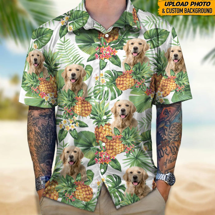 GeckoCustom Personlized Hawaii Shirt Upload Dog Cat Photo N369 888931 120728