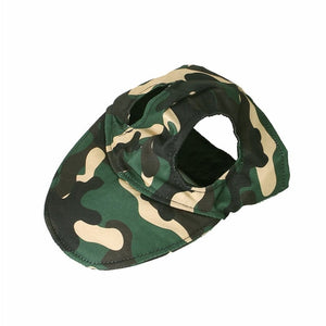 GeckoCustom Pet Baseball Caps Cute Dog Sun Hats Puppy Wear-resistant Peaked Cap Summer Outdoor Sun-proof Universal Solid Oxford Caps C-camouflage / XS