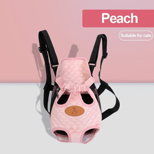 GeckoCustom Pet Cat Carrier Bags Breathable Outdoor Pet Carriers Small Dog Cat Backpack Fashion Travel Pet Bag Transport Puppy Carrier Pink / M