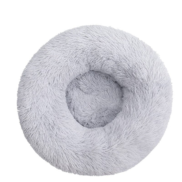 GeckoCustom Pet Dog Bed Comfortable Donut Cuddler Round Dog Kennel Ultra Soft Washable Dog and Cat Cushion Bed Winter Warm Sofa hot sell G / S 40CM