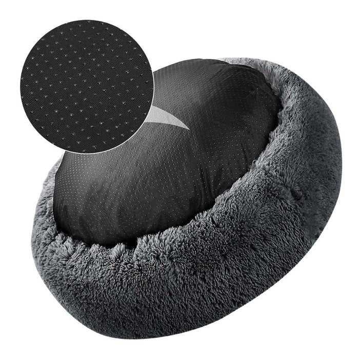 GeckoCustom Pet Dog Bed Comfortable Donut Cuddler Round Dog Kennel Ultra Soft Washable Dog and Cat Cushion Bed Winter Warm Sofa hot sell