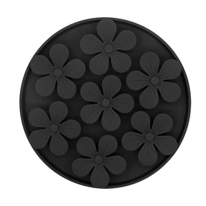 GeckoCustom Pet Dog Bowl Dog Slow Feeder Bowl Puppy Cat Slow Eating Dish Bowl Anti-chock Food Plate Feeding Dog Cat Food Bowl Pet Supplies Black Round