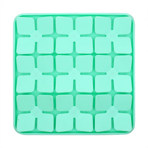 GeckoCustom Pet Dog Bowl Dog Slow Feeder Bowl Puppy Cat Slow Eating Dish Bowl Anti-chock Food Plate Feeding Dog Cat Food Bowl Pet Supplies Green Square