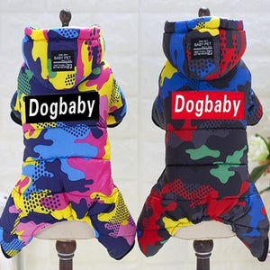 GeckoCustom Pet Dog Clothes Winter Warm Dog Windproof Coat Thicken Pet Clothing For Dogs Costume Jumpsuit Hoodies Jacket Pet Supplies perros