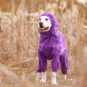 GeckoCustom Pet Dog Raincoat Reflective Waterproof Zipper Clothes