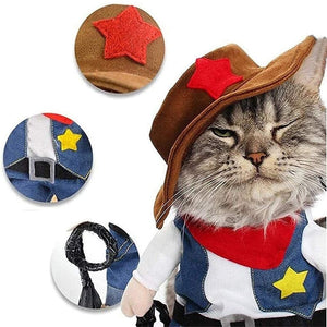 GeckoCustom Pet Halloween Costume Funny Dog Costume with Hat Dog Clothes Halloween Costumes Small Dog Cat Costume for Girls Boys
