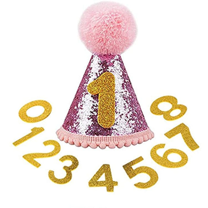 GeckoCustom Pet Party Decoration Set Dog Birthday pink hat