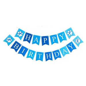 GeckoCustom Pet Party Decoration Set Dog Birthday blue 1