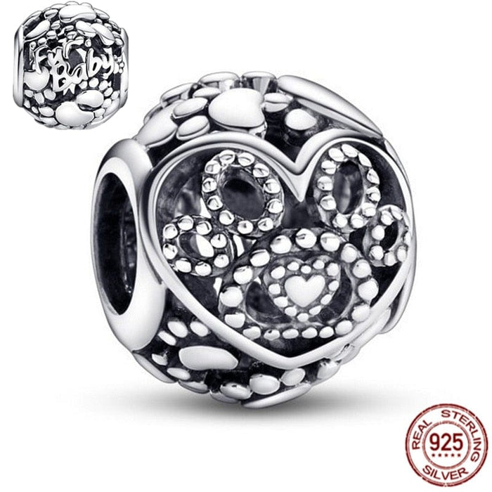 Pandora Bracelet 925 Silver Four Leaf Clover Pet Paw Print Butterfly Heart  Shape Clasp Snake Chain Fit Original Pandora Charms Bead Diy Gifts Making |  Shopee Philippines