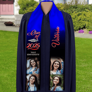 GeckoCustom Photo Class of 2025 Stoles Sash, Graduation Gift, Senior Gift N304 888873 6x72 inch